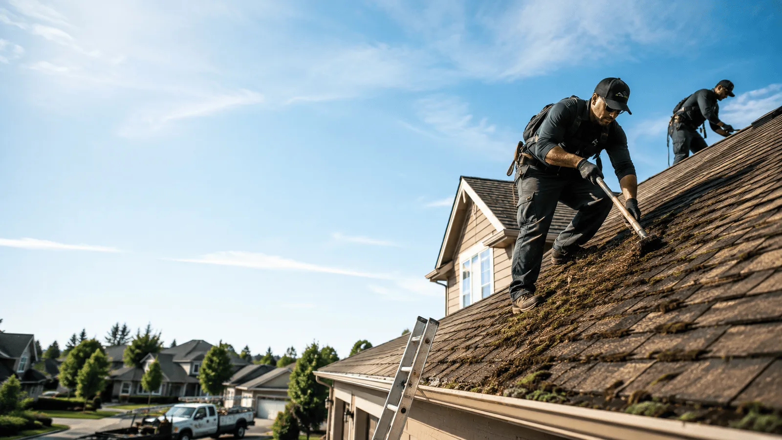 Roof Moss Removal in Roberts, IL near me